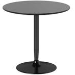 Eettafel Voor 2 Personen, Ronde Tafelblad Ø80 Cm, MDF En Sta, Huis en Inrichting, Tafels | Eettafels, Verzenden, Nieuw