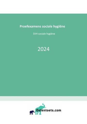 Oefentoets sociale hygiëne beschikbaar voor biedingen