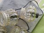 Hangende plafondlamp (6) - Glas , Metaal .