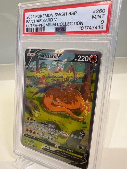 Pokémon - 1 Graded card - Pokémon - Charizard V - Sword and, Hobby en Vrije tijd, Verzamelkaartspellen | Pokémon