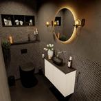 MONDIAZ FOWY toiletmeubel 80cm kleur talc. Waskom positie, Ophalen of Verzenden, Nieuw, Bad