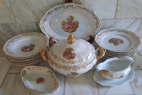 Tafelservies (21) - Porselein - Fragonard, Antiek en Kunst, Antiek | Meubels | Tafels