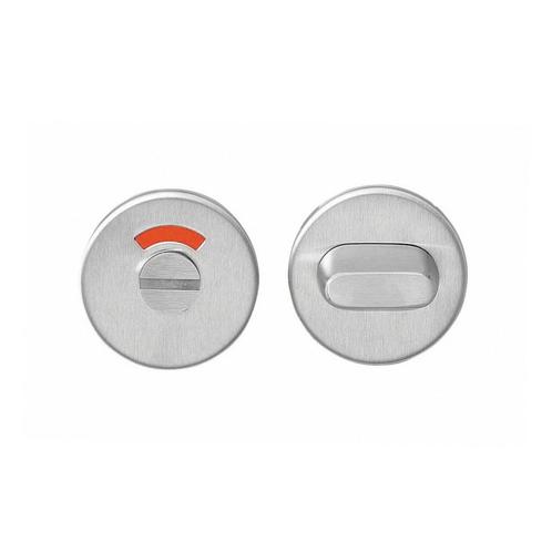WC slot rond plat RVS, Doe-het-zelf en Verbouw, Hang- en Sluitwerk, Slot, Nieuw, Rvs, Ophalen of Verzenden