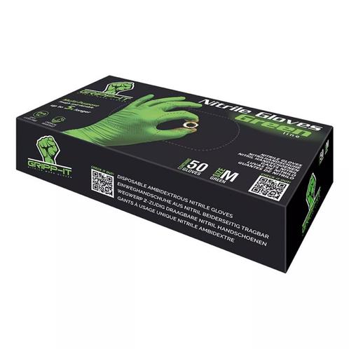 Gripp-It Nitril handschoenen - groen - medium - chemisch..., Doe-het-zelf en Verbouw, Gereedschap | Handgereedschap, Nieuw, Ophalen of Verzenden