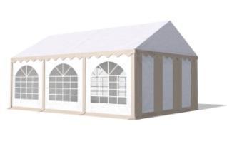 Classic Plus Partytent PVC 5x5x2 mtr in Wit-Zandkleur, Tuin en Terras, Partytenten, Nieuw, Verzenden