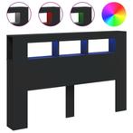 Hoofdeinde LED Zwart 160cm | Retourdeal | Stijlvolle Slaa..., Zwart, Nieuw, Ophalen of Verzenden, 160 cm