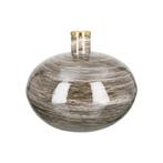Metalen vaas bolvormig Stripes, Verzenden, Nieuw