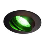 Smart Tuya Inbouwspot Zwart 5W | Rond | 73 mm, Nieuw, Ophalen of Verzenden, Led