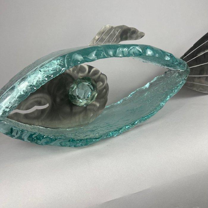 Andrzej Rafalski - LARGE -Glass Fish- hand nade, Antiek en Kunst, Kunst | Designobjecten