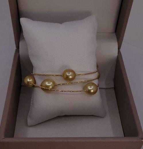 Armband - 18 karaat Geel goud - Gecertificeerde Zuidzee, Sieraden, Tassen en Uiterlijk, Armbanden