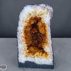 Grote AA++ Citrien-kwarts en Agaat Drusen, Brazilië- 7356.75, Verzamelen, Mineralen en Fossielen