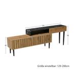 TV-Meubel 180 cm – Marmerlook Houtnerf met IJzeren Poten, Huis en Inrichting, Kasten | Televisiemeubels, Verzenden, Nieuw