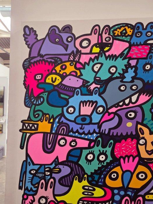 Kev Munday - Creatures Evolution Overlooked, Antiek en Kunst, Kunst | Schilderijen | Modern