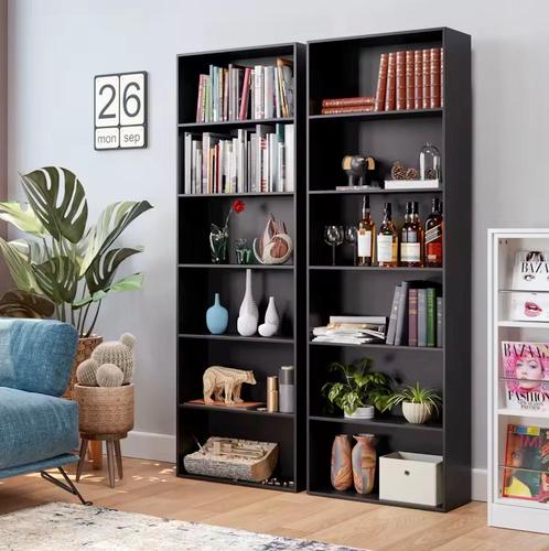 Moderne Boekenkast – Slanke Opbergkast met Houten Design, Huis en Inrichting, Kasten | Boekenkasten, 25 tot 50 cm, Met plank(en)