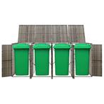 Containerberging viervoudig 274x80x117 cm poly rattan grijs, Huis en Inrichting, Verzenden, Nieuw