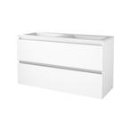 Badmeubelset BWS Salt 120x46cm Greeploos 2 Lades Met, Ophalen of Verzenden, Nieuw, Chroom, Bad
