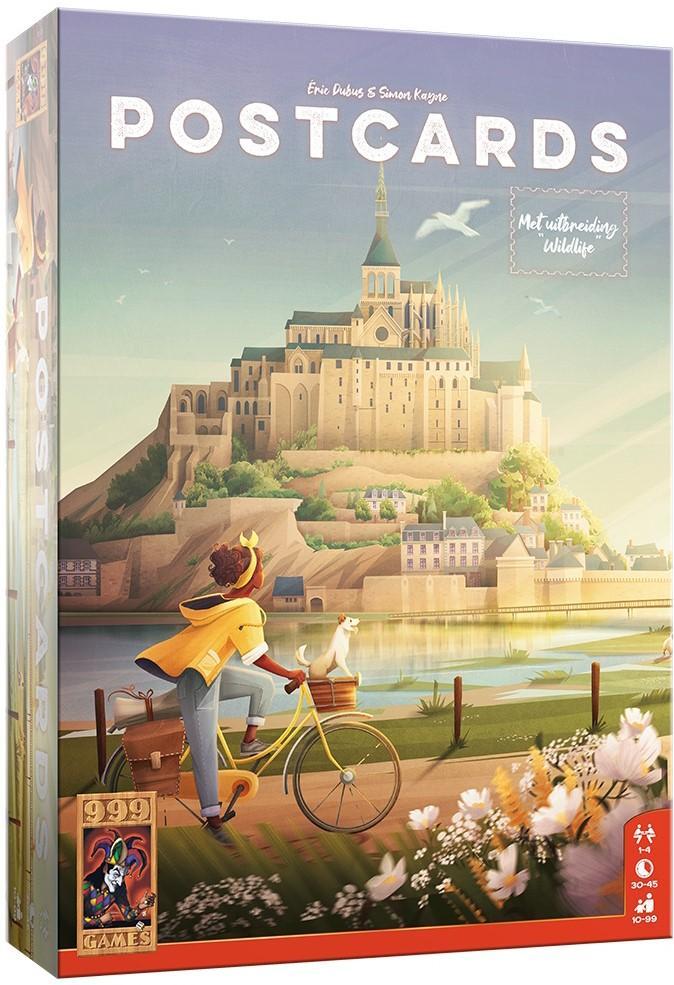 Postcards - Bordspel | 999 Games - Gezelschapsspellen, Hobby en Vrije tijd, Gezelschapsspellen | Bordspellen, Nieuw, Verzenden