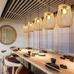 Rotan Bamboe Hanglamp E27 – Handgemaakt, Verzenden, Nieuw