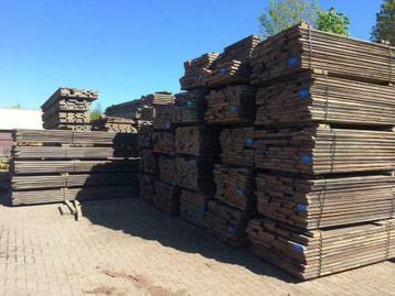 Gebruikte Azobe Damwand hardhout Grote partij 5 cm beschikbaar voor biedingen