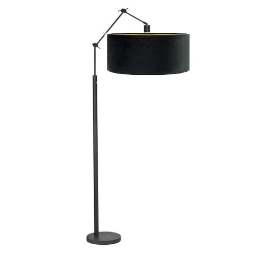 Highlight kantelbare vloerlamp Zwart E27 170 cm Incl. Ø45cm, Huis en Inrichting, Lampen | Vloerlampen, Metaal, Ophalen of Verzenden