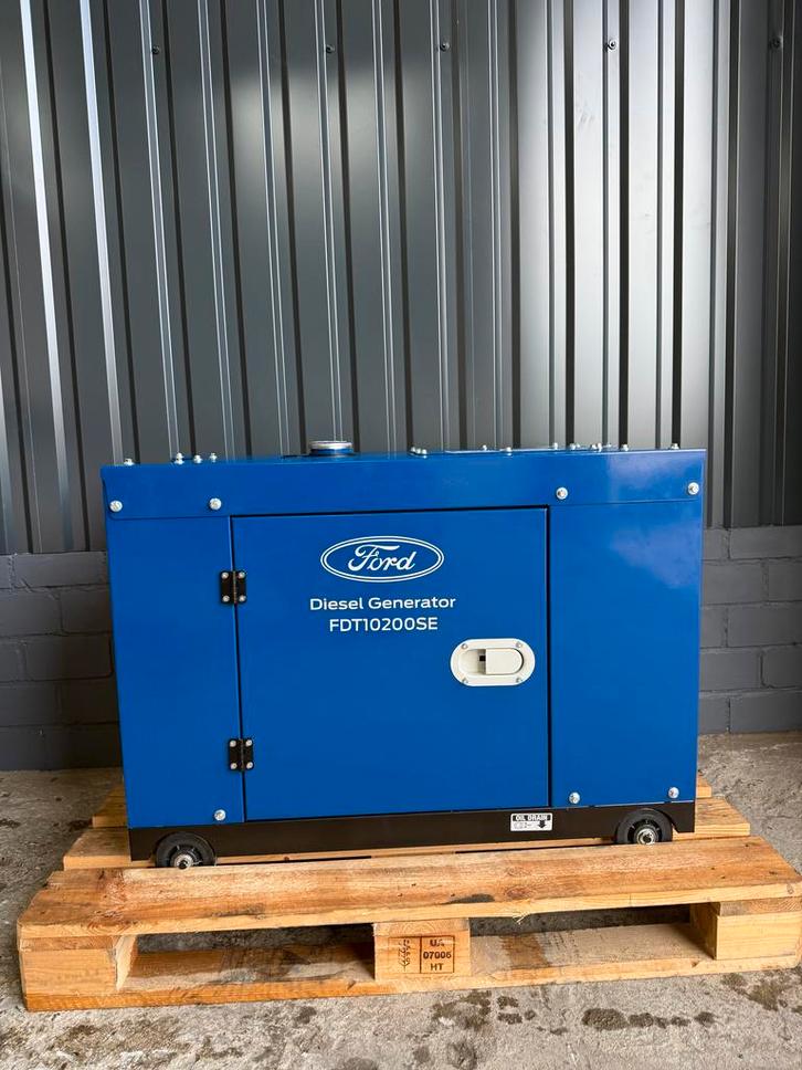 FORD DIESEL AGGREGRAAT FDT10200SE, Doe-het-zelf en Verbouw, Aggregaten, 5 tot 10 kVA, Elektrisch startend, Geluidgedempt, Nieuw