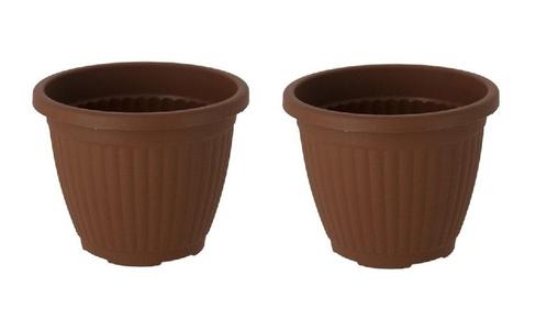 Bloempot Terra voor binnen & buiten - hoogwaardig kunstst..., Tuin en Terras, Bloembakken en Plantenbakken, Nieuw, Verzenden