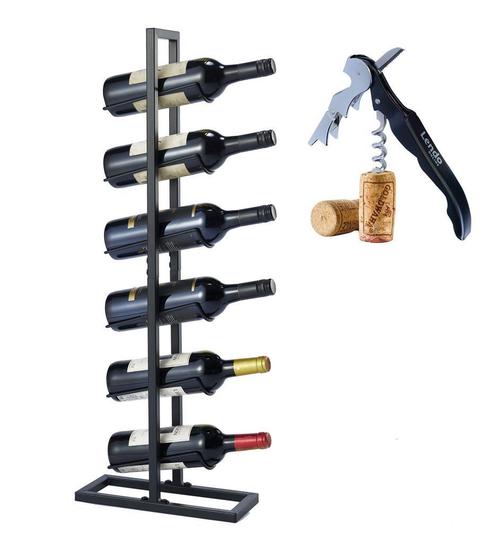 Wijnrek | Flessenrek | Wijnopslag 6 flessen | 17x21x84cm, Huis en Inrichting, Woonaccessoires | Wijnrekken, 75 cm of meer, 5 tot 15 flessen