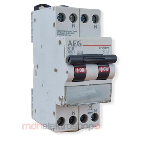 AEG POWER C EPCN61N2B16 FORNUISGROEP 2X1P B16, Doe-het-zelf en Verbouw, Elektra en Kabels, Nieuw, Ophalen of Verzenden