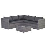 Garden Impressions Lyon loungeset 4-delig - donker grijs, Tuin en Terras, Tuinsets en Loungesets, Verzenden, Nieuw