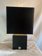 Jan des Bouvrie - Tafellamp - Cube - Hout, Chroom, Textiel