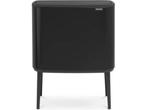 Brabantia Bo Touch Bin Prullenbak - 36 liter - Matt Black, Verzenden, Zo goed als nieuw