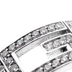 18 Krt. witgouden ring met diamanten 0,36 ct. | GUCCI, Sieraden, Tassen en Uiterlijk, Ringen, Gebruikt, Overige kleuren, 19 tot 20