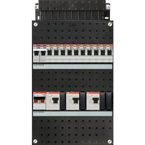 ABB groepenkast 1-fase, 10 groepen, 3 Aardlekschakelaars, Doe-het-zelf en Verbouw, Elektra en Kabels, Nieuw, Ophalen of Verzenden