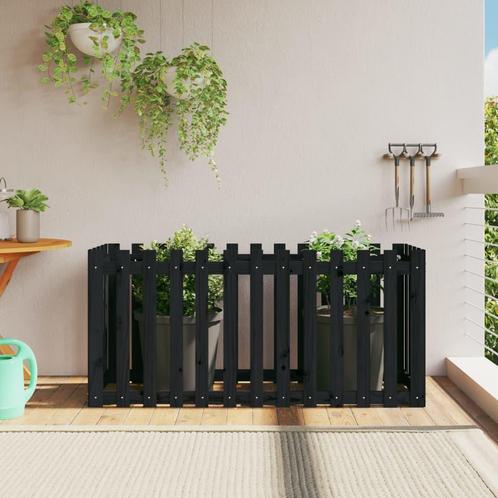 vidaXL Plantenbak verhoogd hekontwerp 150x50x70 cm, Tuin en Terras, Bloembakken en Plantenbakken, 100 cm of meer, Nieuw, Hout