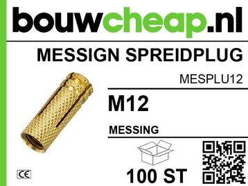 Messing spreidplug M12 (100 st.) beschikbaar voor biedingen