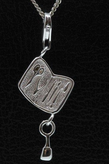 Zilveren Manicure set hanger en/of bedel, Sieraden, Tassen en Uiterlijk, Bedels, Verzenden