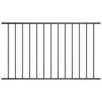 Tuinafscheiding zwart staal 170x125 cm | retourdeal | 47%..., Tuin en Terras, 1 tot 2 meter, Minder dan 3 meter, Nieuw, Ophalen of Verzenden