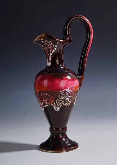 Vallauris - Vaas - Sculpturale mid-century sier vaas met, Antiek en Kunst, Antiek | Glas en Kristal