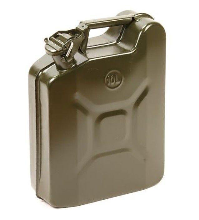 Jerrycan 10 Liter staal, Doe-het-zelf en Verbouw, Kratten en Dozen, Nieuw, Verzenden