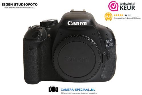 Canon EOS 600D digitale camera (8.914 clicks) met garantie, Audio, Tv en Foto, Fotocamera's Digitaal, Spiegelreflex, Zo goed als nieuw