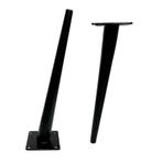 Schuin stalen pootje 30cm zwart, Ophalen of Verzenden, Nieuw, Metaal