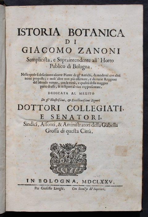 Giacomo Zanoni - Istoria botanica di Giacomo Zanoni, Antiek en Kunst, Antiek | Boeken en Bijbels