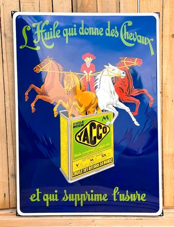 Yacco Huile qui donne des chevaux reclamebord beschikbaar voor biedingen