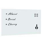 vidaXL Whiteboard voor aan de wand magnetisch 100x60 cm glas, Verzenden, Nieuw in verpakking