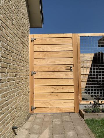 Luxe tuinpoort Douglas Zweeds rabat  -   Maatwerk mogelijk beschikbaar voor biedingen