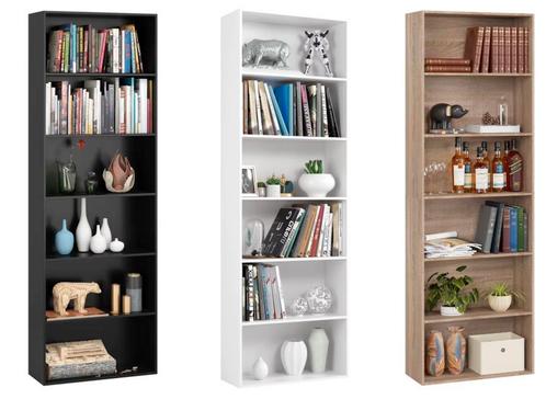 Nieuw Boekenkast Design | beschikbaar in Zwart, Eiken en Wit, Huis en Inrichting, Kasten | Boekenkasten, 25 tot 50 cm, Met plank(en)