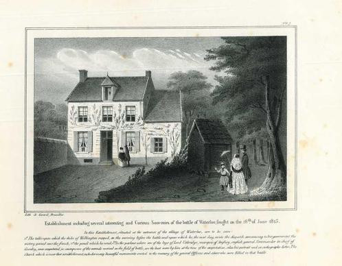 Zicht op Waterloo, Antiek en Kunst, Kunst | Etsen en Gravures