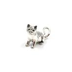 Miniatuur figuur - Katze sitzend - .925 zilver