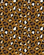 Katoen/Polyester Meubelstof Panter Bruin, Hobby en Vrije tijd, Stoffen en Lappen, Nieuw, Bruin