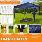 Partytent 3x3m - paviljoen Easy Up - met draagtas -, Verzenden, Nieuw